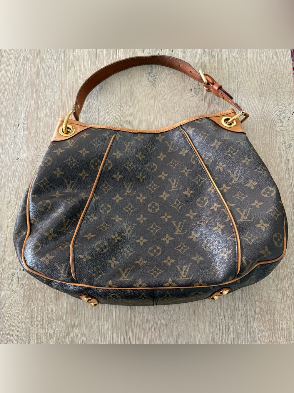 Louis Vuitton Galliera PM Monogram Hobo Bag Shoulder Bag Authentic - Picture 4 of 9